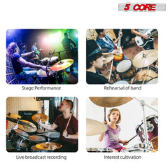 5Core Drum Mic Kit 7 Pcs Kick BassTom Snare Dynamic Mics Instrument