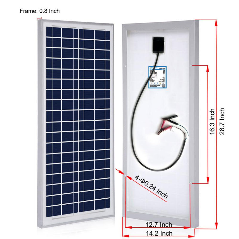 Monocrystalline Solar Panel with Aluminum Frame