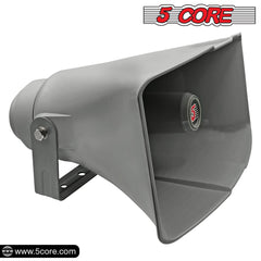 5 Core PA Horn Speaker Outdoor 8x16" Siren Loudspeaker • 40W RMS Loud