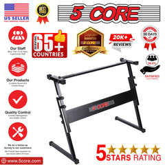 5 Core Keyboard Stand Z Style Height Adjustable Sturdy Piano Riser