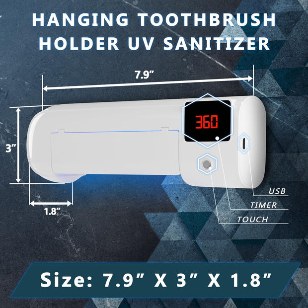 Portacepillos de dientes para montar en la pared con 4 ranuras.
