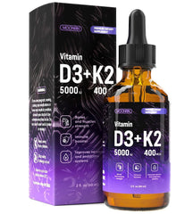 MOONRIN Vitamin D3 and K2 Liquid Drops Support Stronger Bones