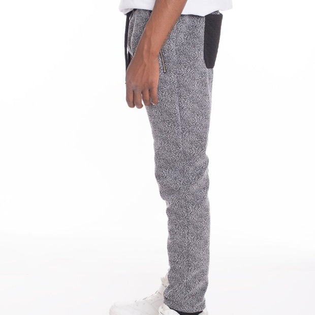 Men's Jogger Pants with Quilted Panels - Elevate Your Comfort and Style