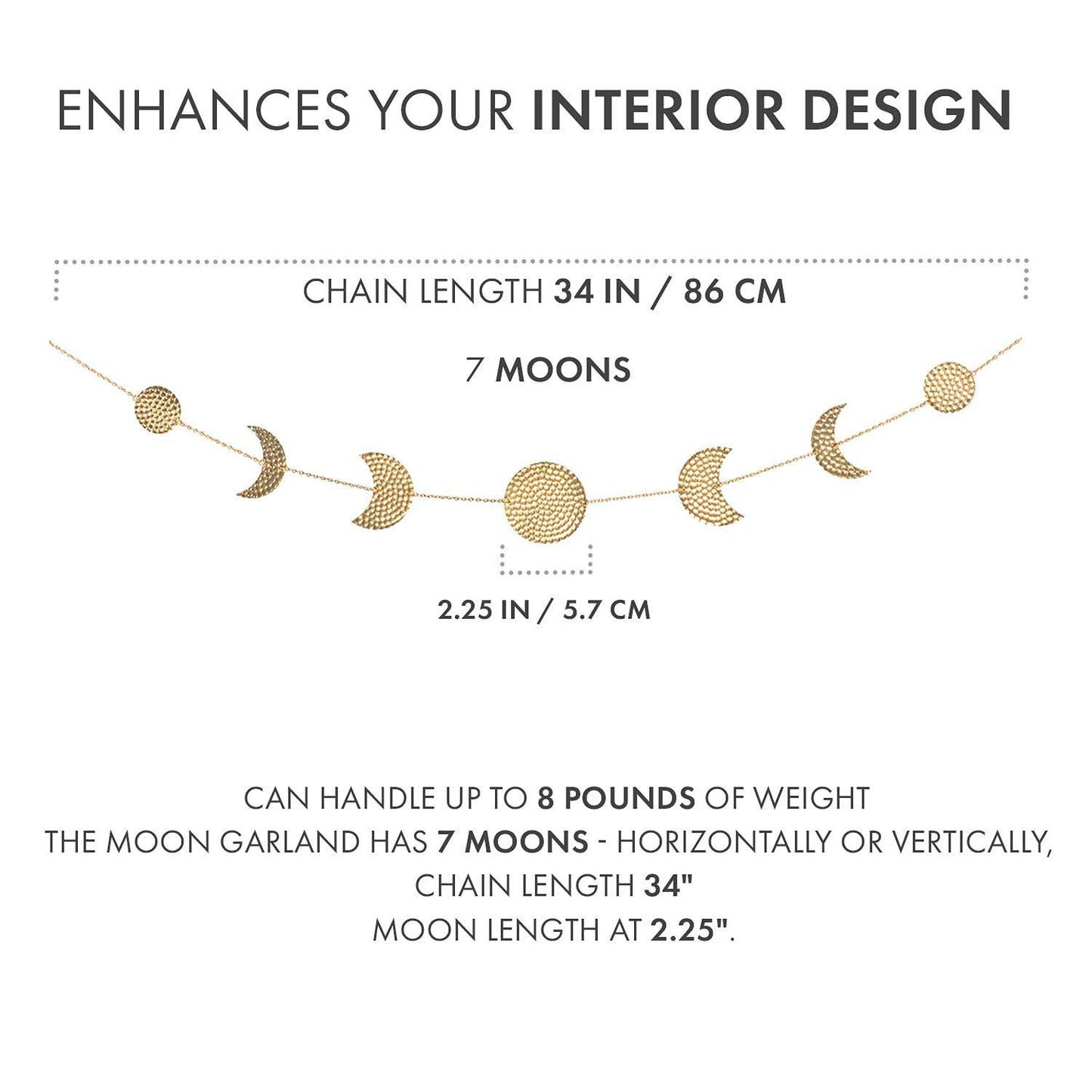 Moon Phases Wall Hanging Decor