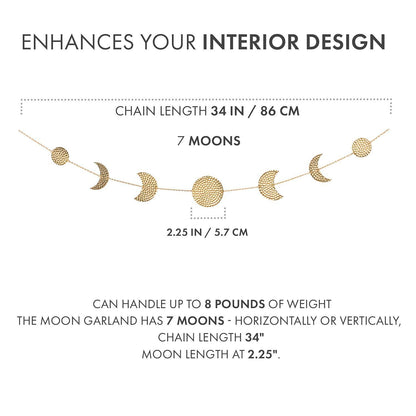 Moon Phases Wall Hanging Decor
