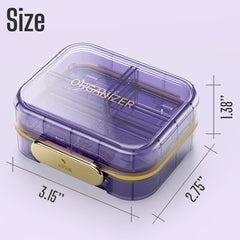 Medicine Pill Organizer Travel Cute Pill Container Small Pill Box for