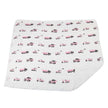 Pink Digger Bamboo Blanket featuring lightweight design and playful truck patterns, ideal for swaddling and naptime.