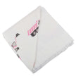 Pink Digger Bamboo Blanket, lightweight design perfect for swaddling and naptime use.
