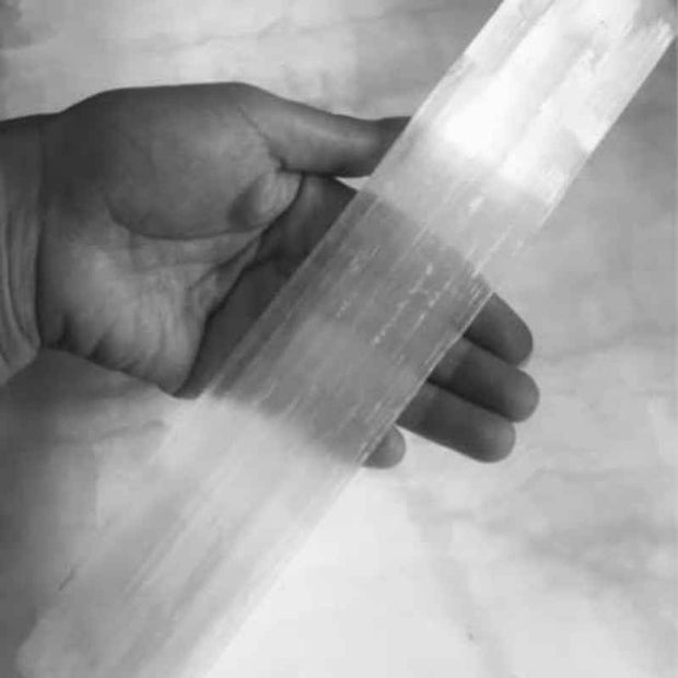 Natural Selenite Crystal Wand Healing Energy Stick