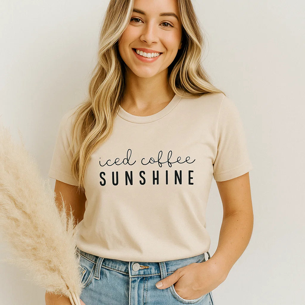 Iced Coffee Graphic T-Shirts XS-3XL