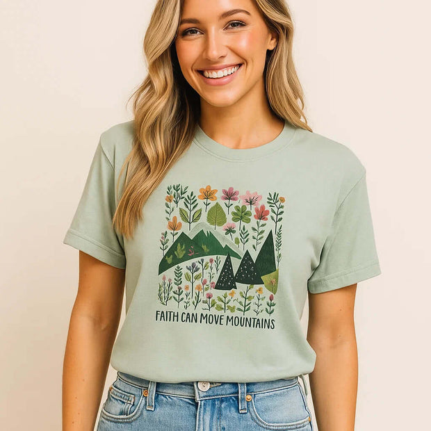 T-shirt « La foi déplace les montagnes » 