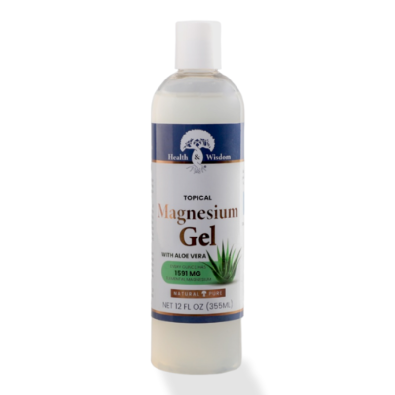 Health Wisdom Topical Magnesium Gel Aloe Vera Formula