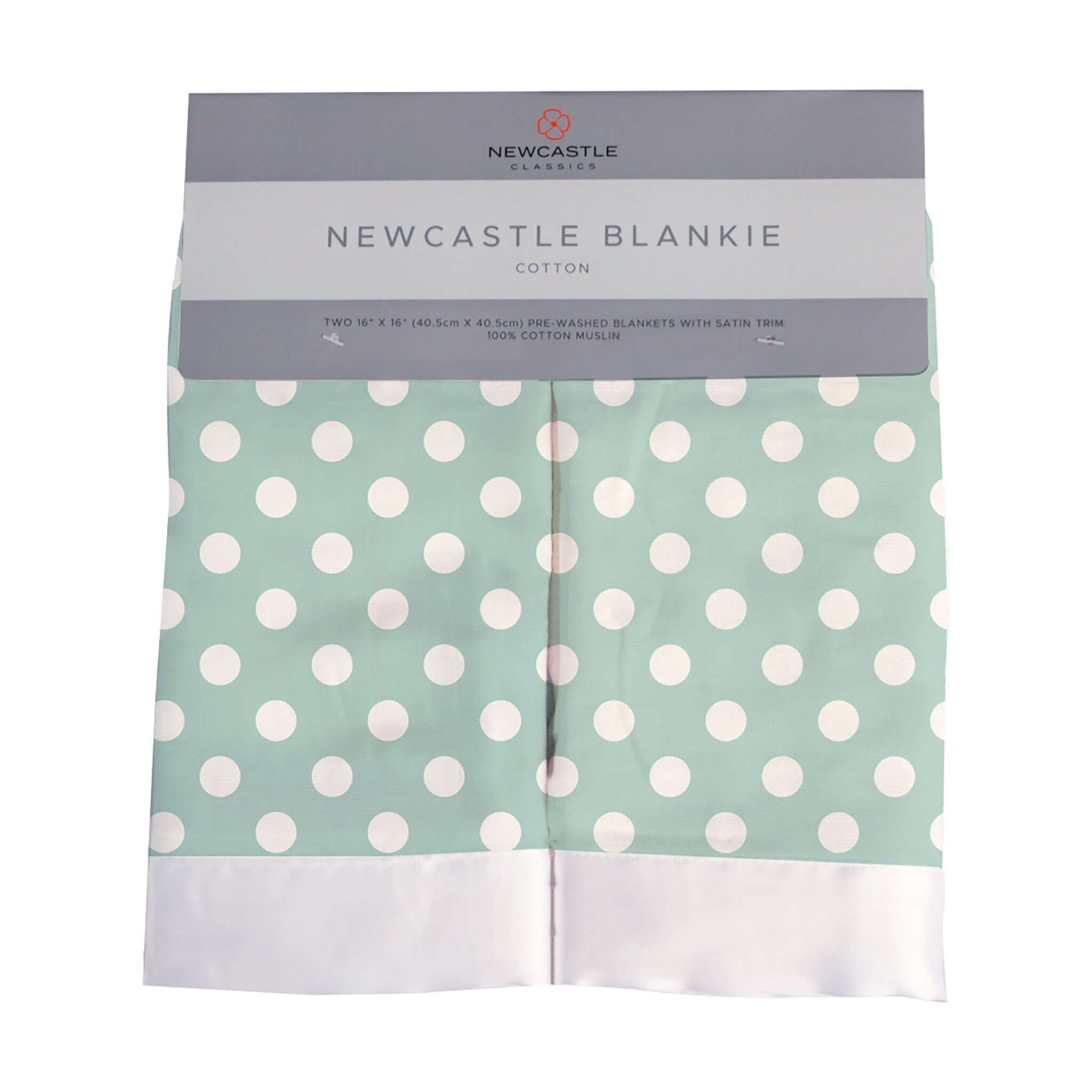 Jade Polka Dot Baby Blankie
