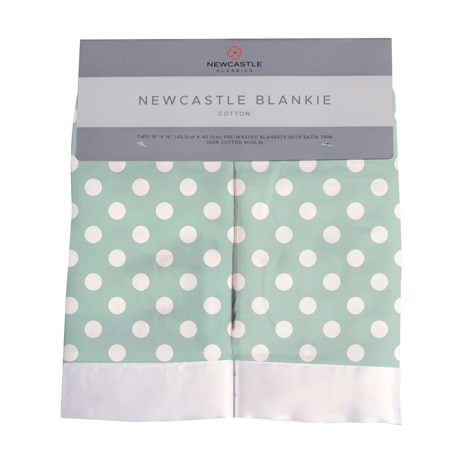 Jade Polka Dot Baby Blankie
