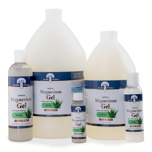 Health Wisdom Topical Magnesium Gel Aloe Vera Formula
