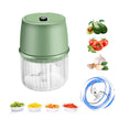 Portable Electric Garlic Chopper with powerful motor for quick chopping of vegetables and herbs.