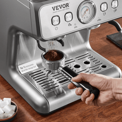 VEVOR Espresso Machine with Grinder, 15 Bar Semi-Automatic Espresso