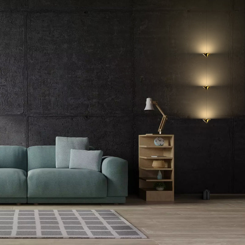 Modern Vertical Wall Mounted Multi-Light LED Fixture