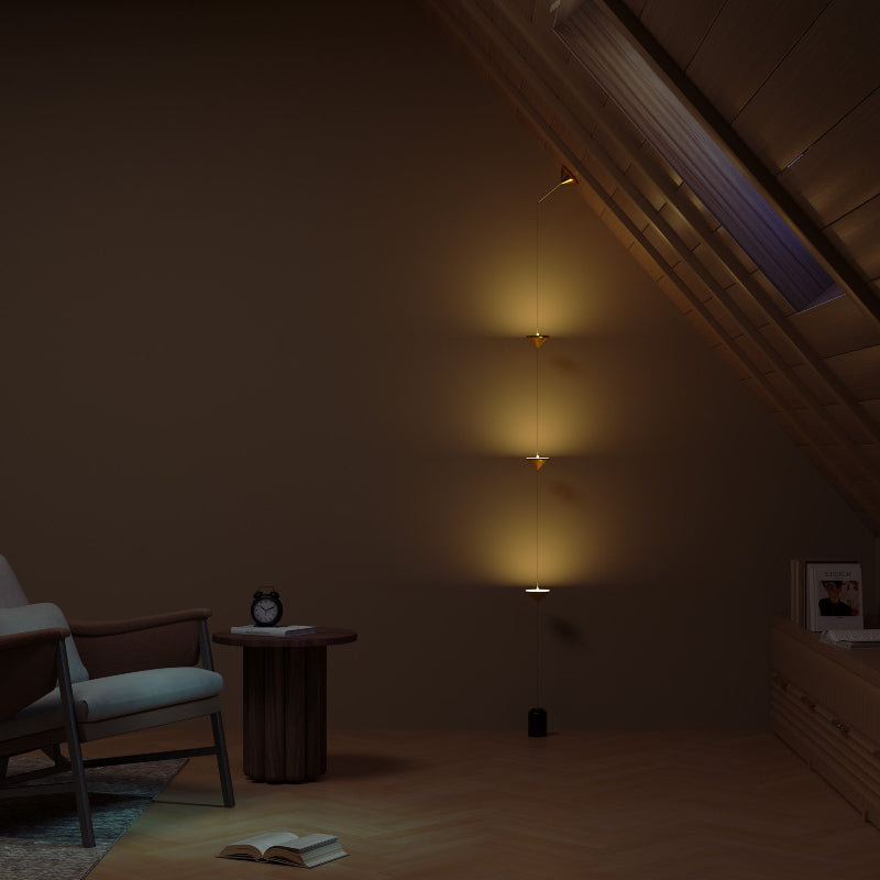 Modern Vertical Wall Mounted Multi-Light LED Fixture