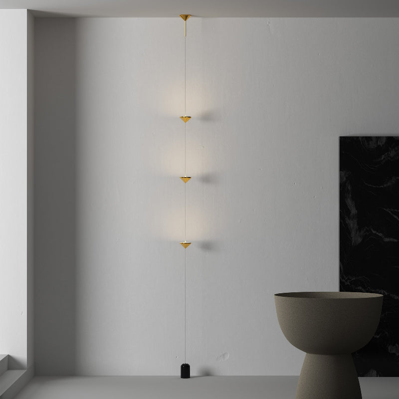 Modern Vertical Wall Mounted Multi-Light LED Fixture