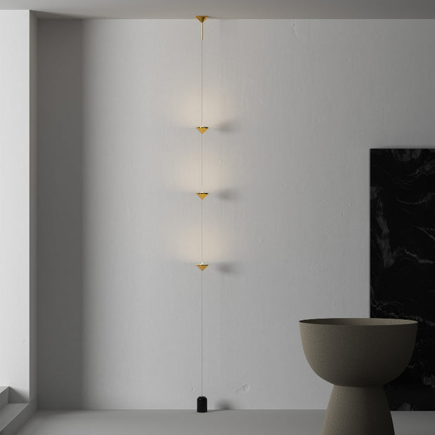 Modern Vertical Wall Mounted Multi-Light LED Fixture