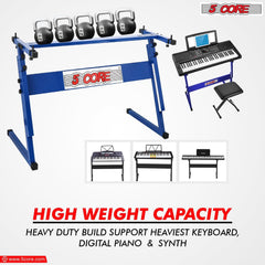 Support de clavier réglable 5Core en forme de Z pour piano + clavier piano