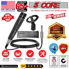 5Core XLR Microphone Dynamic Mic Karaoke Singing Studio Microfono