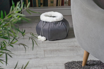 Plush Round Cat Bed For Indoor Cats