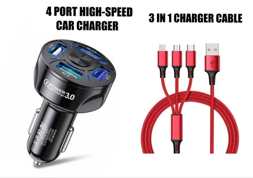 4-Port Charger Combo