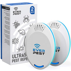 Ultrasonic Pest Repeller Control (2 Pack) Plug in Flea, Rat, Roach