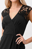 Floral Lace Wrap Dress