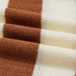 Brown & Cream Striped Knit Sweater