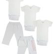 Bambini Baby White Bodysuit and Pants Set