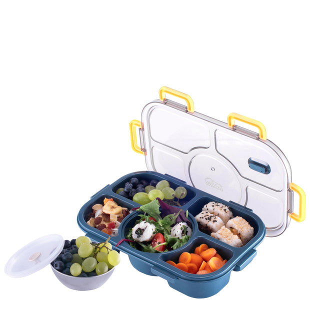 Cajas Bento azules (a prueba de fugas y sin BPA).