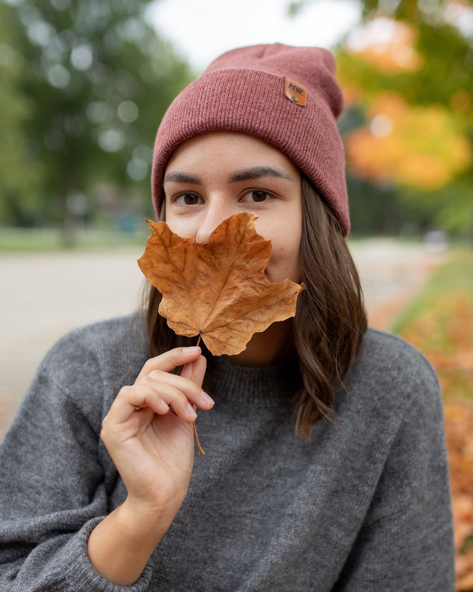 Rusty Burgundy Beanie