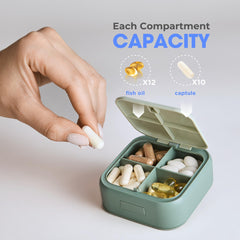 Travel Medicine Pill Organizer Small Pill Box Mini Pill Case