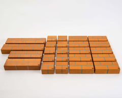 UNIT BRICKS 24 pcs Pratt Scale Standard Unit Bricks Wooden Building