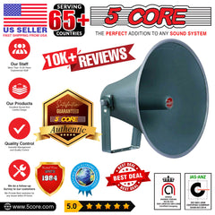 5 Core PA Speaker Horn Throat 16 inch All Weather Use Support Wide