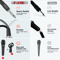 5Core XLR Microphone Dynamic Mic Karaoke Singing Studio Mics Handheld