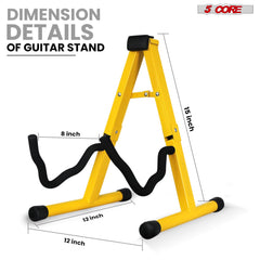 5Core Guitar Stand Floor A Frame Electric Acoustic Bass Soporte Para