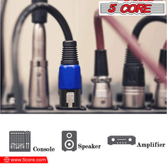 5Core Speakon Adapter High Quality Audio Jack Male Audio Pin Speaker