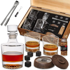 Set de regalo de whisky homia, 14 piezas, botella de whisky y Old Fashioned