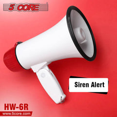 5Core Megaphone Bullhorn Speaker Mini 30W Bull Horn Kids Megafono 800