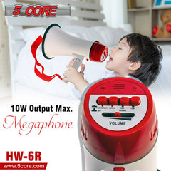 5Core Megaphone Bullhorn Speaker Mini 30W Bull Horn Kids Megafono 800