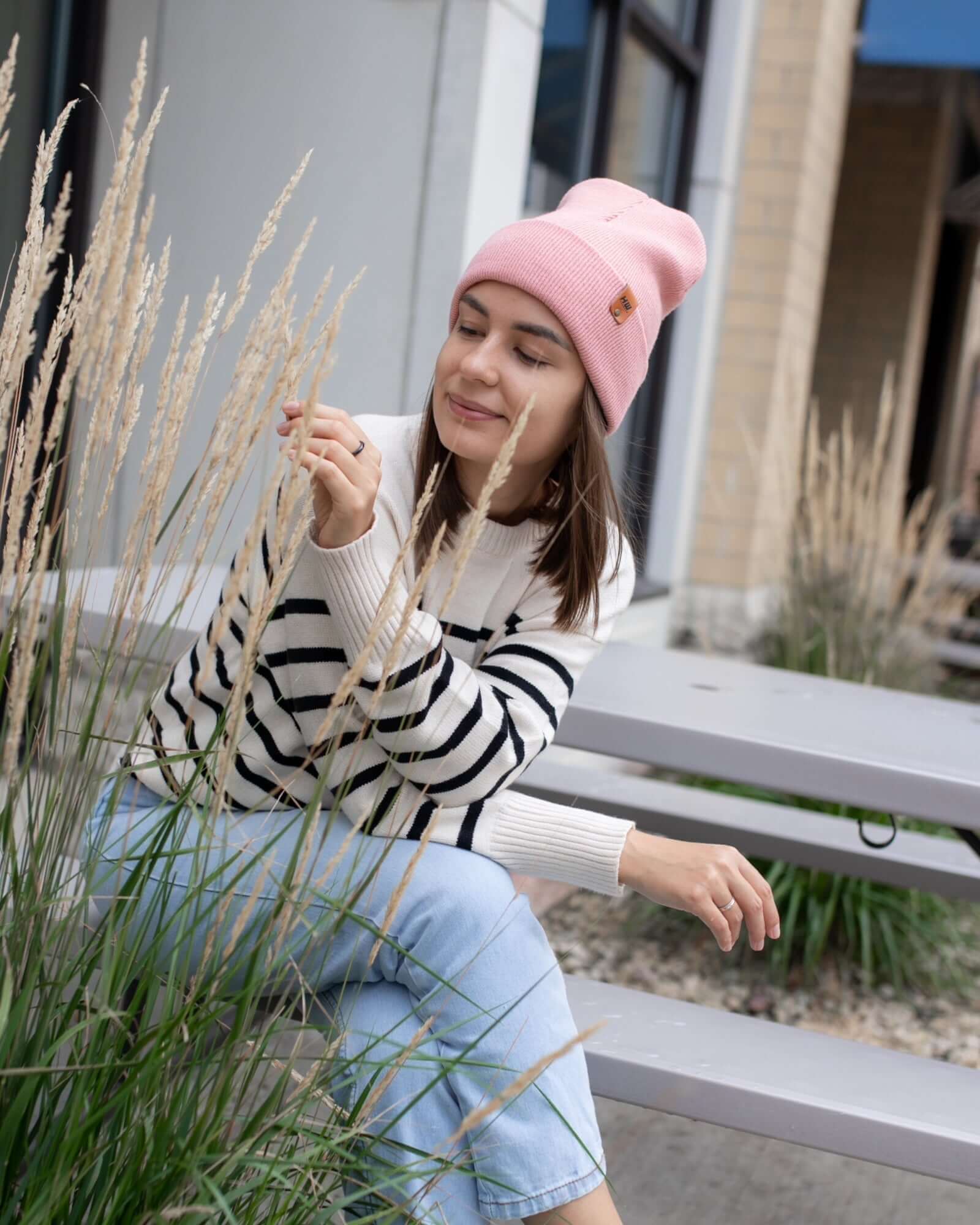 Pearl Pink Beanie