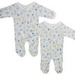 Baby Printed Footed Sleepers Two-Piece Set