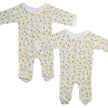 Baby Printed Footed Sleepers Two-Piece Set