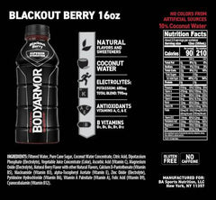 BODYARMOR Sports Drink Boisson pour sportifs, Blackout Berry, eau de coco 