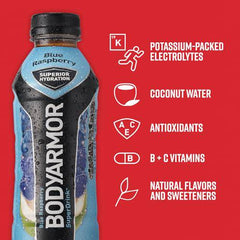 BODYARMOR Sports Drink Boisson pour sportifs, Blackout Berry, eau de coco 