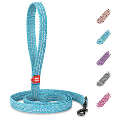 Laisse pour chien en coton recyclé WAUDOG 6 pi 10 pi Collier écologique pour